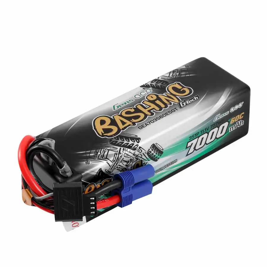 Gens Ace Bashing LiPo 3S 11.1V 7000mAh 60C (EC5) 138x47x39mm 450g G-Tech
