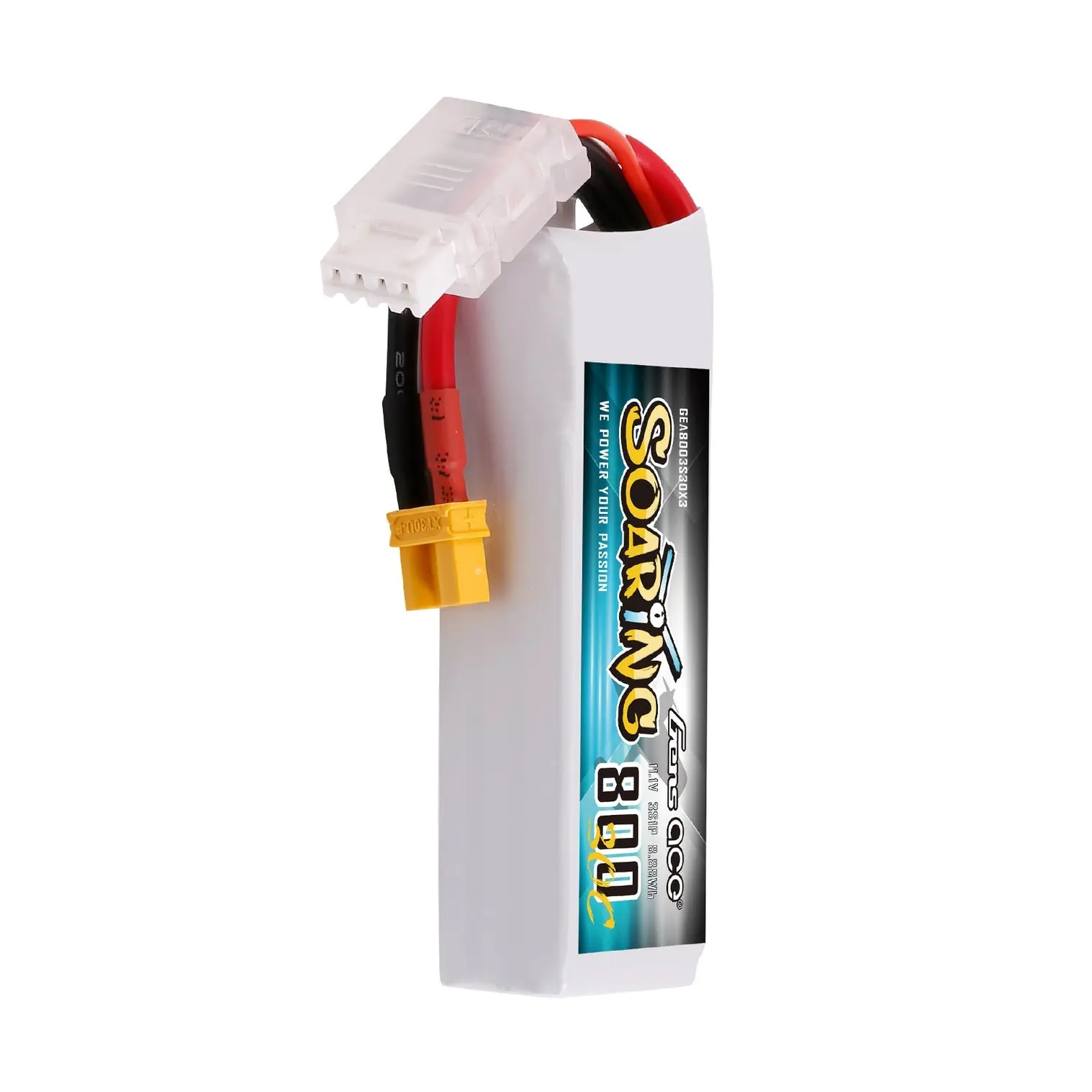 Gens Ace Soaring LiPo 3S 11.1V 800mAh 30C (XT30) 71x24x17mm 63g