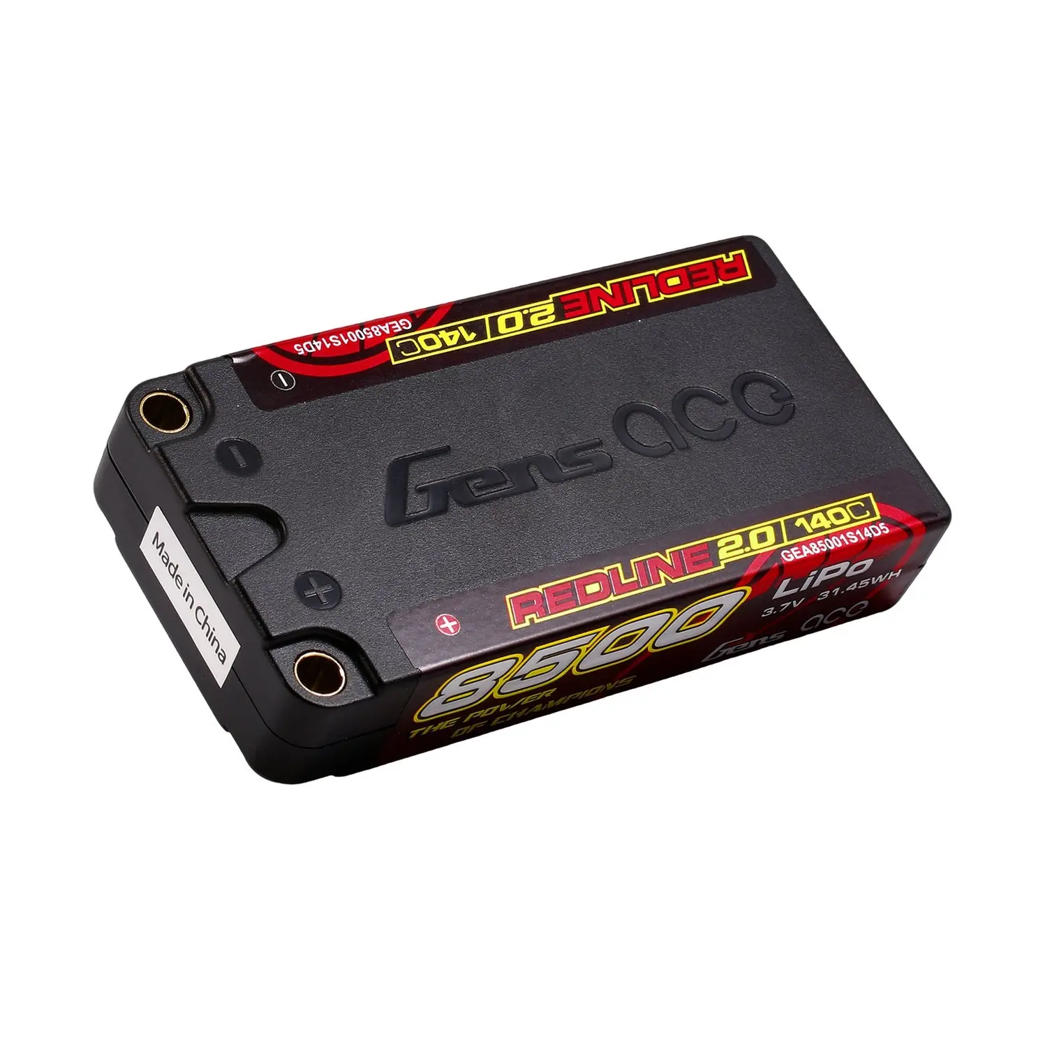 Gens Ace Redline 2.0 1S 3.7V 8500mAh 140C 93x47x18.5mm 160g