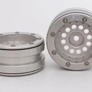 Absima RC Crawler wheels Beadlock Wheels PT-Bullet Silver/Silver 1.9 (2 pcs)