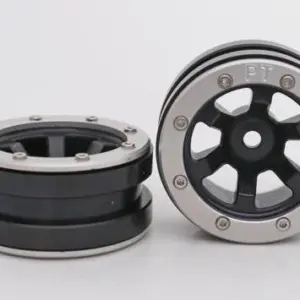 Absima RC Crawler wheels Beadlock Wheels PT- Claw Black/Silver 1.9 (2 pcs)