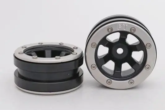 Absima RC Crawler wheels Beadlock Wheels PT- Claw Black/Silver 1.9 (2 pcs)