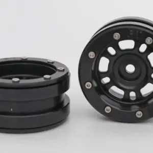 Absima RC Crawler wheels Beadlock Wheels PT- Distractor Black/Black 1.9 (2 pcs)