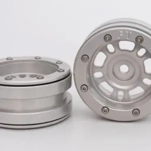 Absima RC Crawler wheels Beadlock Wheels PT- Distractor Silver/Silver 1.9 (2 pcs)