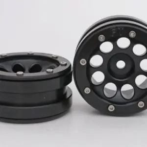 Absima RC Crawler wheels Beadlock Wheels PT- Ecohole Black/Black 1.9 (2 pcs)