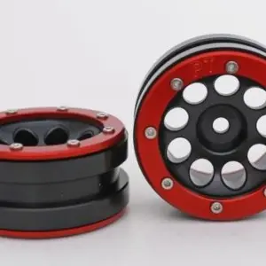 Absima RC Crawler wheels Beadlock Wheels PT- Ecohole Black/Red 1.9 (2 pcs)