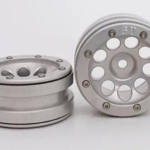 Absima RC Crawler wheels Beadlock Wheels PT- Ecohole Silver/Silver 1.9 (2 pcs)