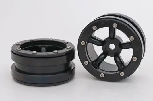 Absima RC Crawler wheels Beadlock Wheels PT-Safari Black/Black 1.9 (2 pcs)