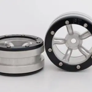 Absima RC Crawler wheels Beadlock Wheels PT-Safari Silver/Black 1.9 (2 pcs)
