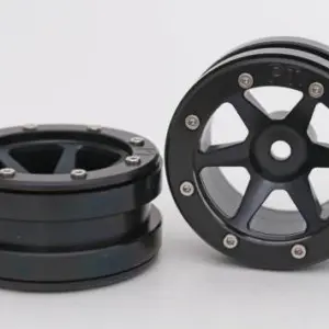 Absima RC Crawler wheels Beadlock Wheels PT-Slingshot Black/Black 1.9 (2 pcs)