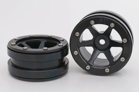 Absima RC Crawler wheels Beadlock Wheels PT-Slingshot Black/Black 1.9 (2 pcs)