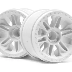 HPI Racing 6-Shot St Wheel (White/2Pcs)
