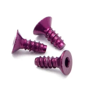 HPI Racing Alu Tp Flat Hd Screw 3 X8Mm Hex Socket/Purple/5Pc
