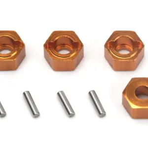 HPI Racing Aluminium 7mm Hex Hub Set (Orange/4pcs)
