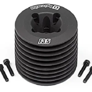 HPI Racing Aluminum Heatsink Head (Black/F3.5 V2)