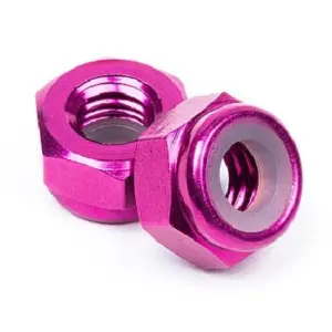 HPI Racing Aluminum Lock Nut M4 (Purple/10Pcs)