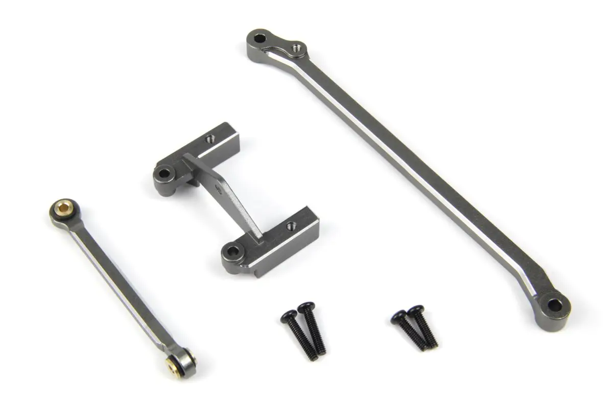 HPI Racing Aluminum Servo Mount & Steering Link Set(Gunmetal)
