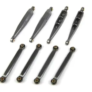 HPI Racing Aluminum Suspension Link Set (Gunmetal) (Mini King)