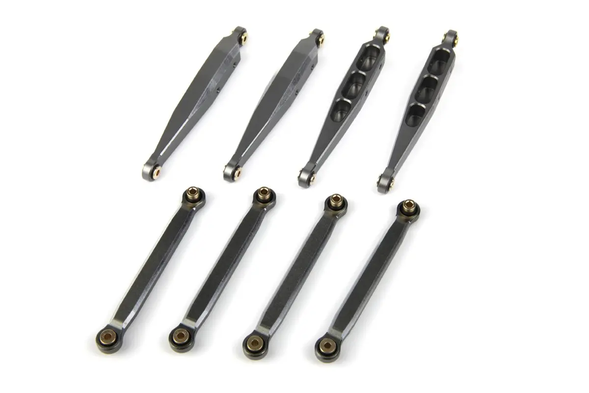 HPI Racing Aluminum Suspension Link Set (Gunmetal) (Mini King)