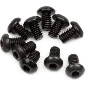 HPI Racing Button Head Screw M2.5X4Mm (Hex Socket/10Pcs)