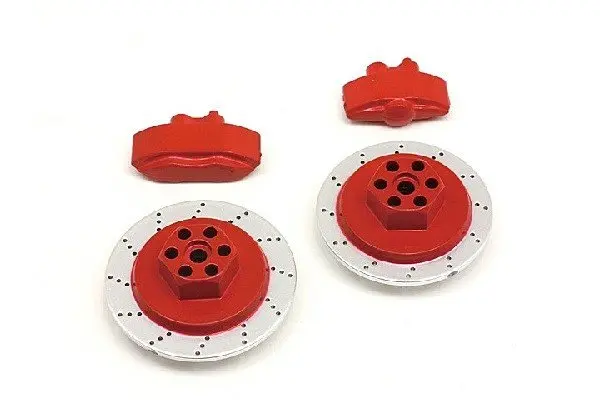 HPI Racing E10 Brake Disc & Caliper Set (Red)
