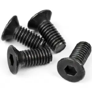 HPI Racing Flat Head Screw M4X10Mm (Hex Socket/Thin Type/4Pc)