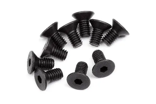 HPI Racing Flat Head Screw M4X8Mm (Hex Socket/10Pcs)