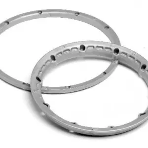 HPI Racing Heavy Duty Wheel Bead Lock Rings Silver F. 2 WHL