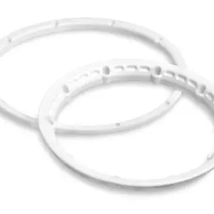 HPI Racing Heavy Duty Wheel Bead Lock Rings White/for 2 WHL