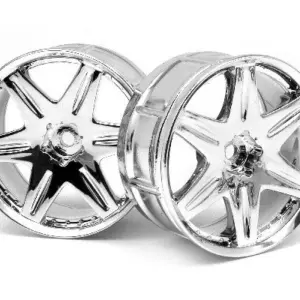 HPI Racing Lp29 Wheel Work Ls406 Chrome (2Pcs)