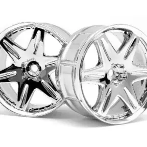 HPI Racing Lp32 Wheel Work Ls406 Chrome (2Pcs)