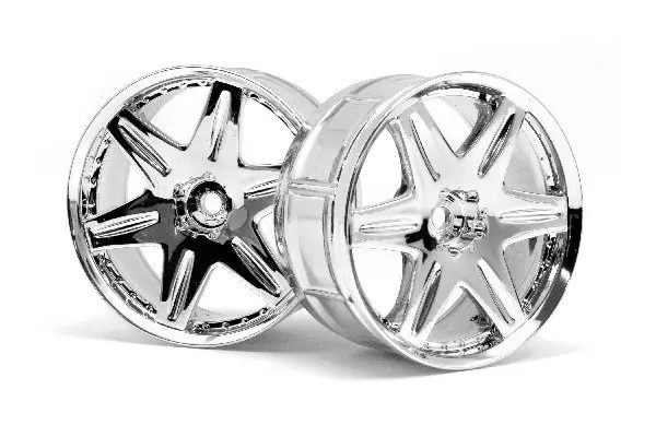 HPI Racing Lp32 Wheel Work Ls406 Chrome (2Pcs)