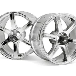 HPI Racing Lp32 Wheel Yokohama Avs Model T6 Chrome (2Pcs)