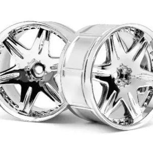 HPI Racing Lp35 Wheel Work Ls406 Chrome (2Pcs)