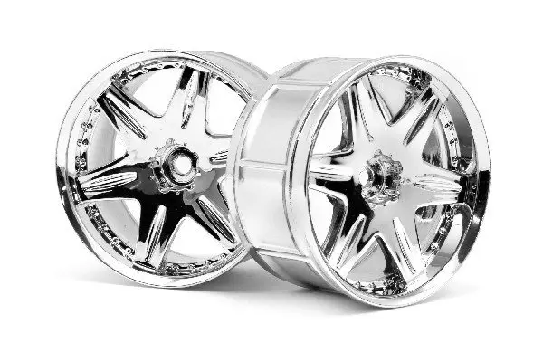 HPI Racing Lp35 Wheel Work Ls406 Chrome (2Pcs)
