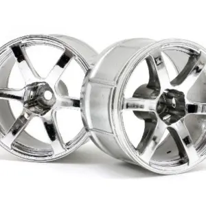 HPI Racing Lp35 Wheel Yokohama Avs Model T6 Chrome (2Pcs)