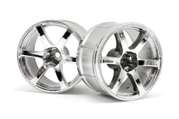 HPI Racing Lp35 Wheel Yokohama Avs Model T6 Chrome (2Pcs)