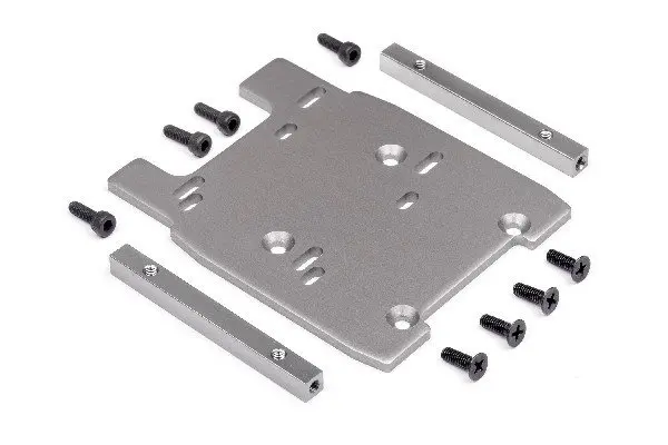 HPI Racing Motor Plate (Gray/4Mm)