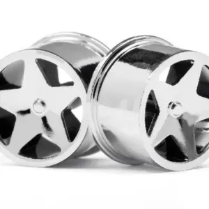 HPI Racing Q32 Super Star Wheel Set F/R Chrome18X10/18x14/ X4