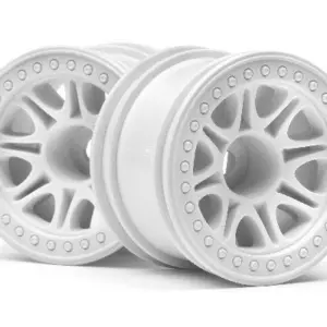 HPI Racing Split 8 Truck Wheel (White/2Pcs)