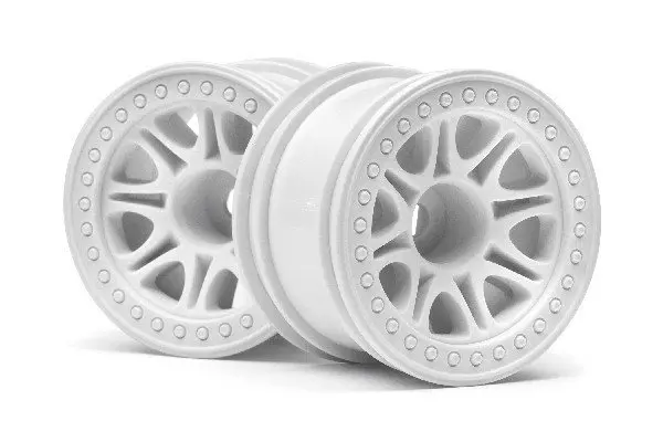 HPI Racing Split 8 Truck Wheel (White/2Pcs)