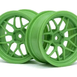 HPI Racing Tech 7 Wheel Green 52X26X+6Mm Offset (2Pcs)