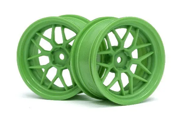 HPI Racing Tech 7 Wheel Green 52X26X+6Mm Offset (2Pcs)