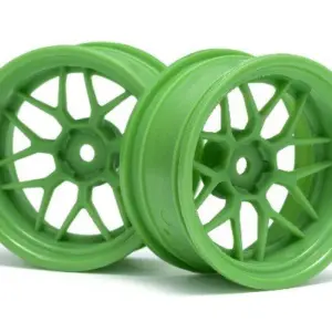 HPI Racing Tech 7 Wheel Green 52X26X+9Mm Offset (2Pcs)