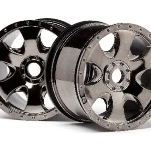 HPI Racing Warlock Wheel Black Chrome (83X56Mm/2Pcs)