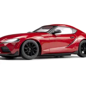 HPI Stage-D24 2024 Toyota GR Supra in Prominence Red, 1:24 RWD drift car, front three-quarter view