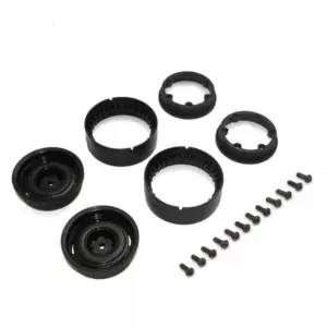 Kyosho KC10 Bead-Lock 1.9 Inches Dish Black Wheels (2)