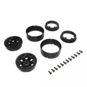 Kyosho KC10 Bead-Lock 1.9 Inches Spoke Black Wheels (2)