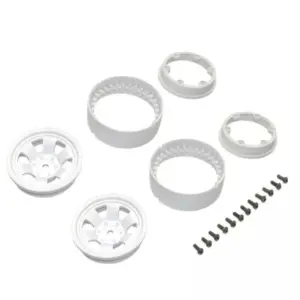 Kyosho KC10 Bead-Lock 1.9 Inches Spoke White Wheels (2)