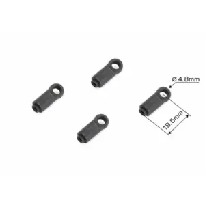 Louise RC Rally Rear Shock Ball END(19.5MM)4PCS